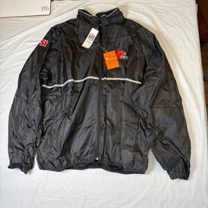 NWT Vintage Cleveland Browns Windbreaker Jacket 2XL NFL Sports Illustrated SI